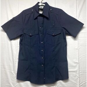 Workrite Fire Service Shirt Womens SM Blue Flame Resistant Workwear Station Wear